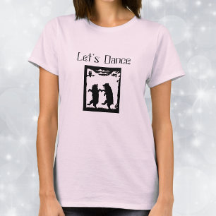 Let's Dance Bears Black Silhouette T-Shirt