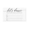 Let's Dance Song Request Card