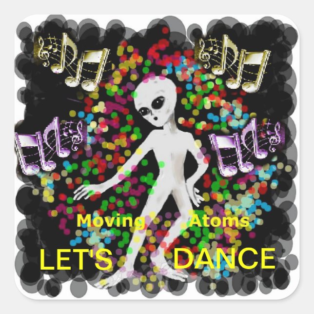 Let's Dance Square Sticker (Front)