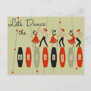 Let's Dance the Merengue Postcard