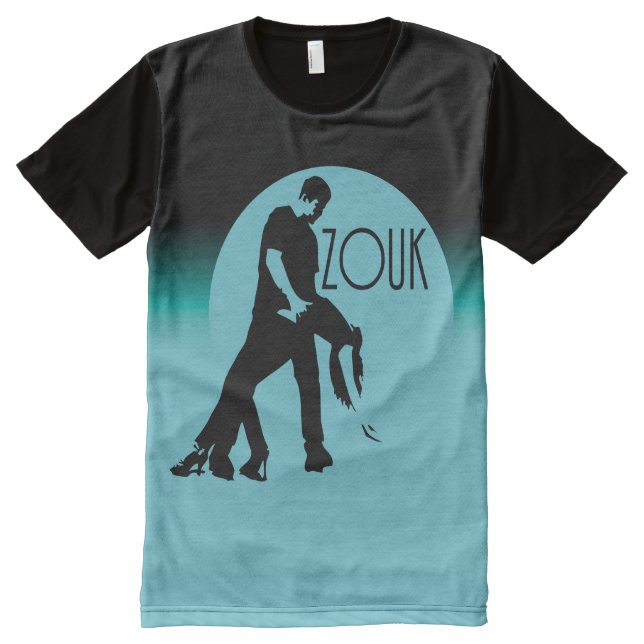 lets dance zouk - blue moon All-Over-Print T-Shirt (Front)
