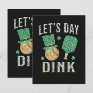 Let's day dink funny pickleball  card