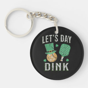 Let's day dink funny pickleball keychain