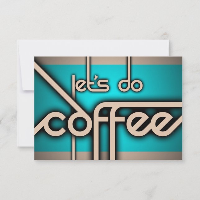 let's do coffee! invitation (Front)