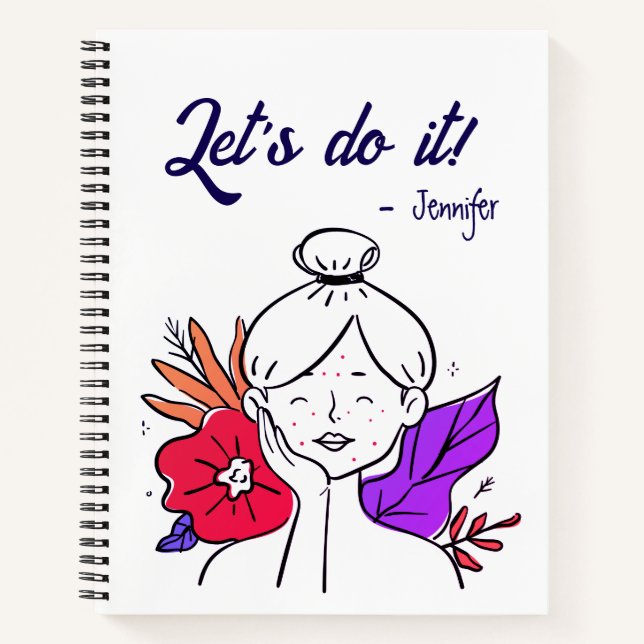 Let's do it checklist personalized  notebook (Front)