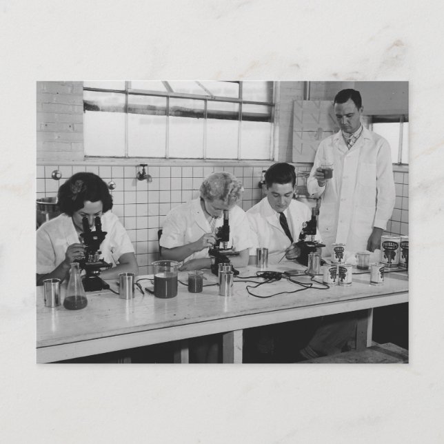 Let's Do Science - Vintage Photo Postcard (Front)