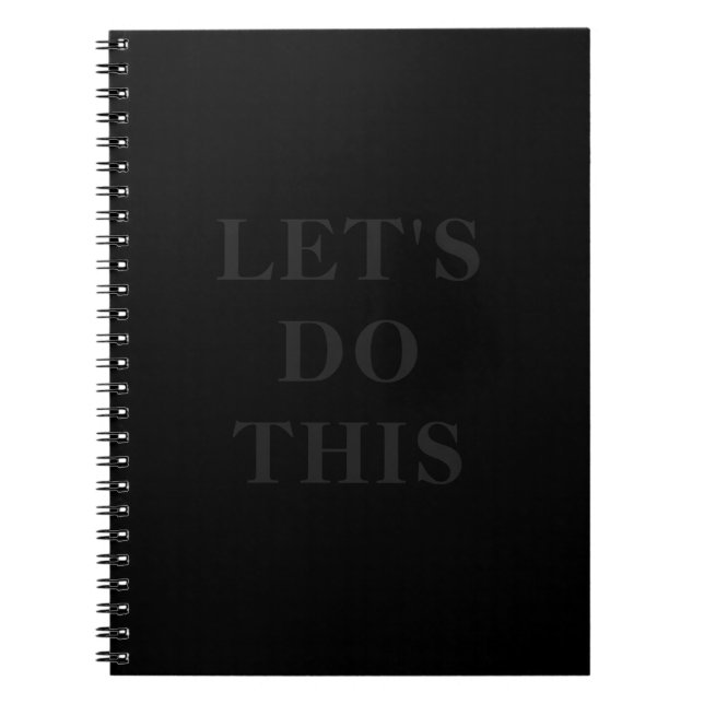 Let's Do This - 6.5" x 8.75" Classic Notebook (Front)