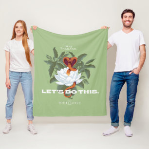 "Let's Do This" Cobra - The White Lotus Fleece Blanket