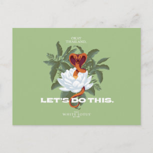 "Let's Do This" Cobra - The White Lotus Postcard