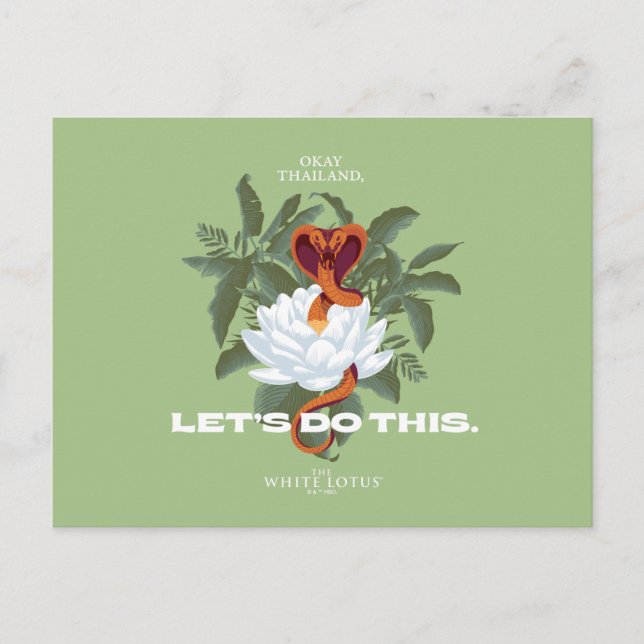 "Let's Do This" Cobra - The White Lotus Postcard (Front)