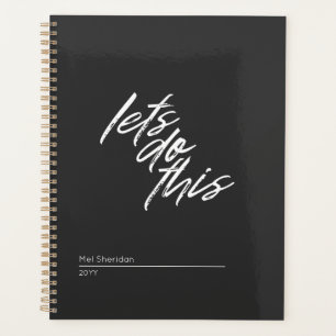 lets do this, new year simple minimal planner
