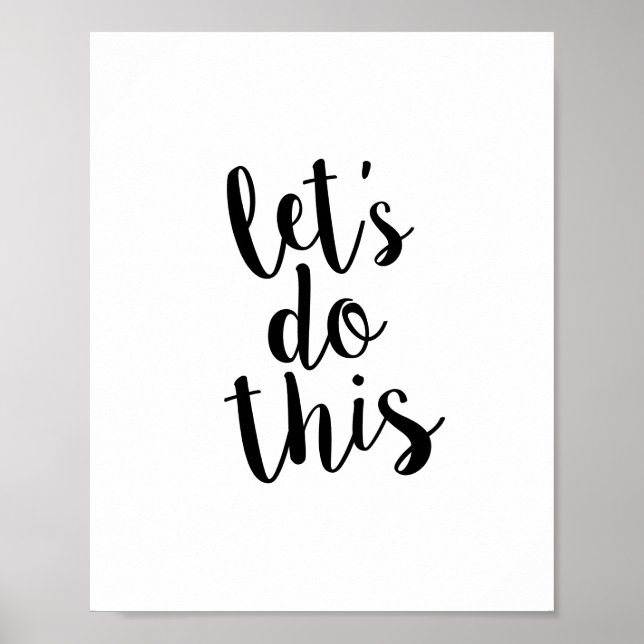 Let's Do This Quote Print (Front)