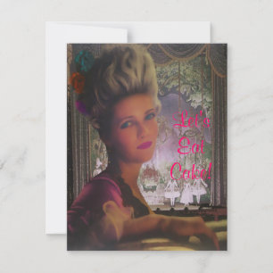 Let's Eat Cake Marie Antoinette ~ Invitations