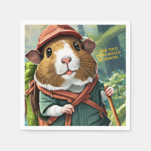 Let's Explore! Outdoor Guinea Pig Hiker Napkin
