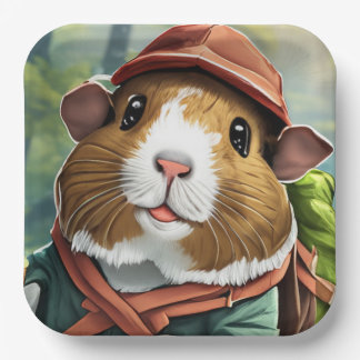 Let's Explore! Outdoor Guinea Pig Hiker Paper Plate