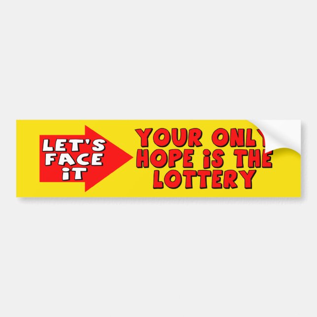 Let's Face It Bumper Sticker (Front)