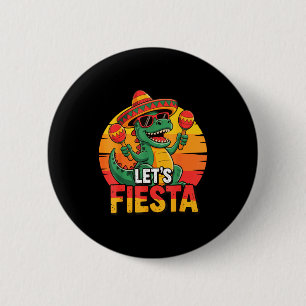 Let's fiesta  2 inch round button