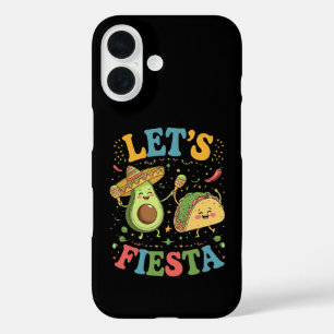 Let's Fiesta Avocado And Tacos Cinco De Mayo iPhone 16 Case