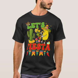 Let's Fiesta Avocado And Tacos Cinco De Mayo Mexic T-Shirt