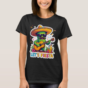 Let's fiesta cinco de mayo funny mexican cactus T-Shirt