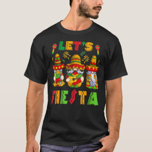 Let's Fiesta Cinco De Mayo Latin Gnomes Mexican Pa T-Shirt