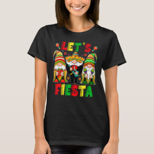 Let's Fiesta Cinco De Mayo Latin Gnomes Mexican Pa T-Shirt