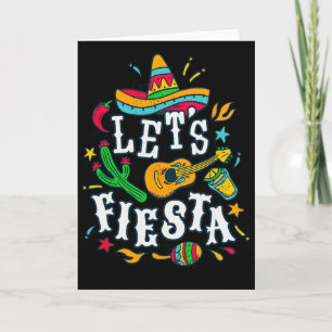 Let's Fiesta Cinco De Mayo Mexican Festival Party Card