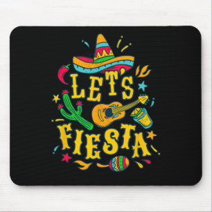 Let's Fiesta Cinco De Mayo Mexican Festival Party Mouse Pad