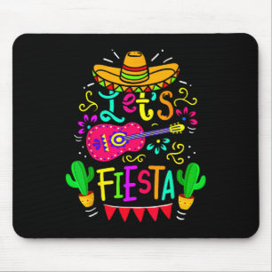 Lets Fiesta Cinco De Mayo Mexican Party Guitar Lov Mouse Pad