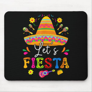 Let's Fiesta Cinco De Mayo Mexican Party Guitar Me Mouse Pad