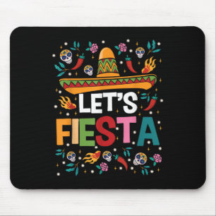Lets Fiesta Cinco De Mayo Mexican Theme Party Guit Mouse Pad