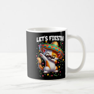 Lets Fiesta Cinco De Mayo Party Dabbing Cat Kitten Coffee Mug