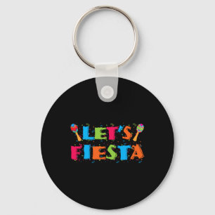 Let's Fiesta Cinco De Mayo Party Shirt Keychain