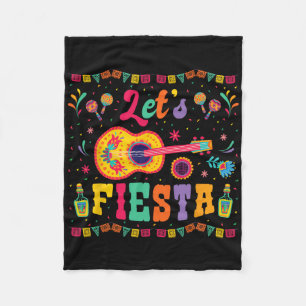 Let's Fiesta Cinco De Mayo Shirts For Women Men Ki Fleece Blanket