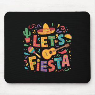 Lets Fiesta Cinco De Mayo Sombrero Mexican Party G Mouse Pad