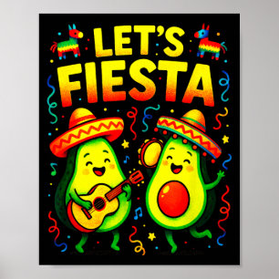 Let's fiesta - cinco mayo mexican dance fun Let's  Poster