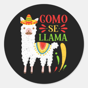 Let's Fiesta Como Te Llamas Cinco De Mayo Como Se Classic Round Sticker