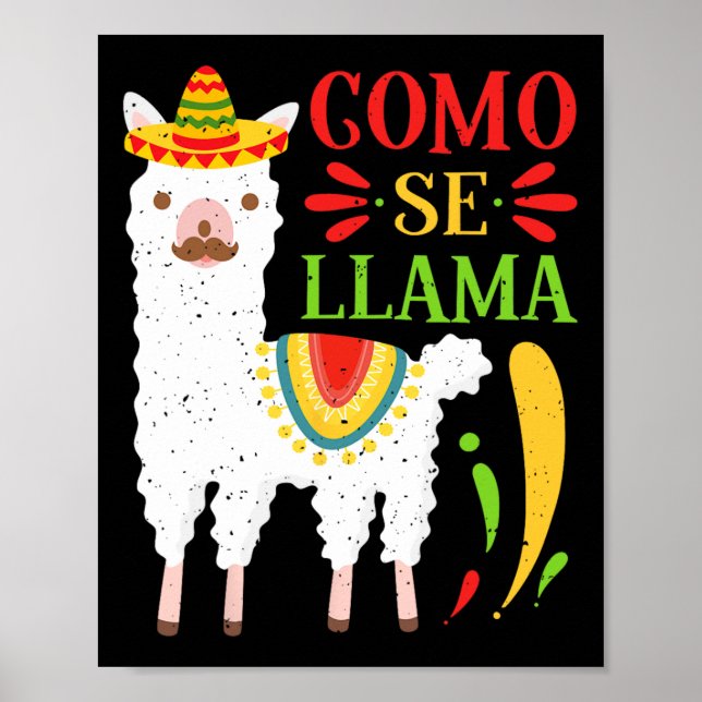 Let's Fiesta Como Te Llamas Cinco De Mayo Como Se  Poster (Front)
