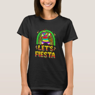 Lets Fiesta Dabbing Donkey Pinata Rainbow Cinco De T-Shirt