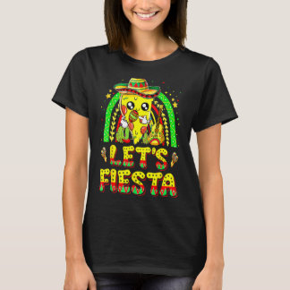 Lets Fiesta Dabbing Taco Rainbow Cinco De Mayo Par T-Shirt