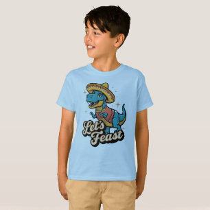 Let's Fiesta Dinosaur Cinco De Mayo Toddler Boys  T-Shirt