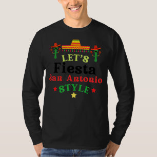 Let's Fiesta  Drinking Party San Antonio Cinco De  T-Shirt