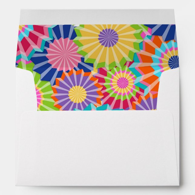 Let's fiesta Envelope Mexican Party Floral Shower (Back (Bottom))