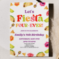 Let's Fiesta Four Ever Taco 4th Birthday Party