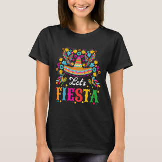 Let's Fiesta Funny Cinco De Mayo Women Men Kids  T-Shirt