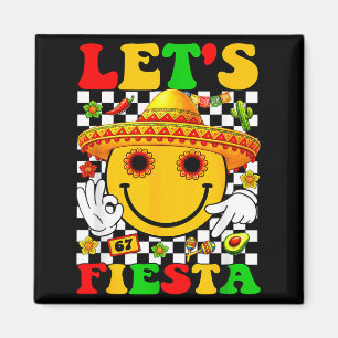 Let's fiesta groovy mexican boys girls kids cinco magnet