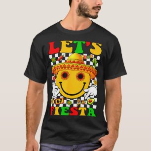 Let's fiesta groovy mexican boys girls kids cinco T-Shirt