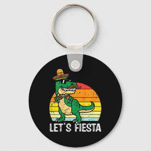 Let's Fiesta Mexican Dino Trex Cinco De Mayo Toddl Keychain