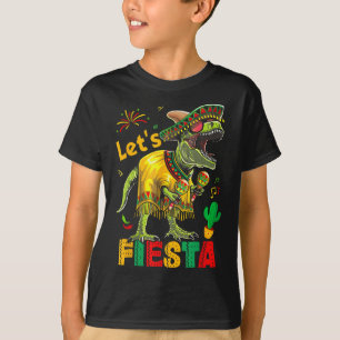 Lets Fiesta Mexican Dino Trex Cinco De Mayo Toddle T-Shirt