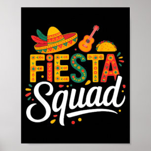 Lets fiesta mexico fiesta squad cinco de mayo for poster